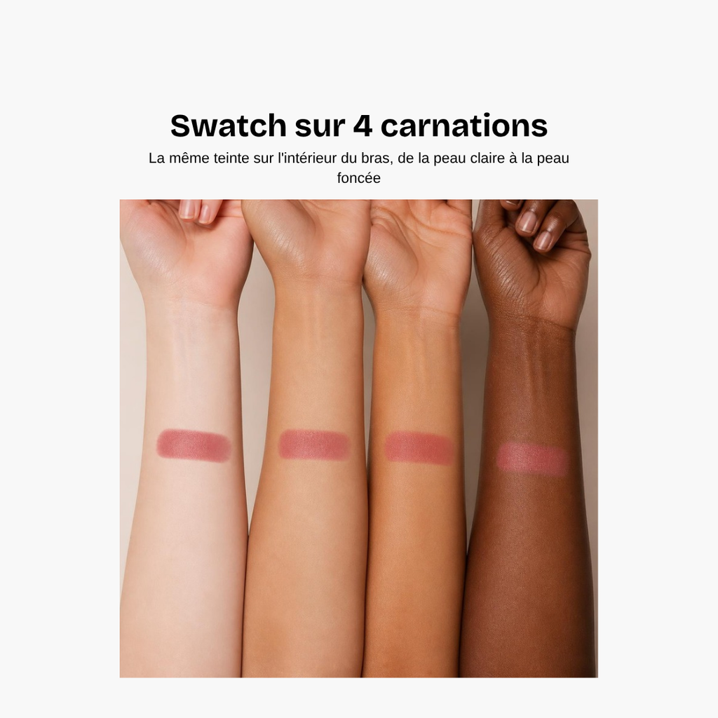 Swatch sur 4 carnations